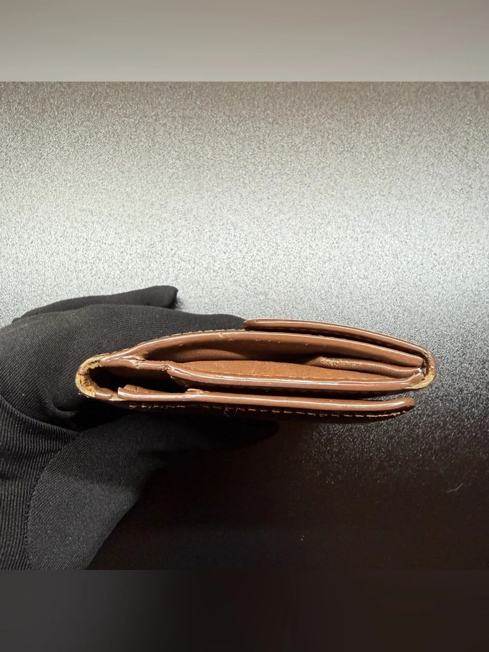 Louis Vuitton Bronze Vernis Compact Wallet